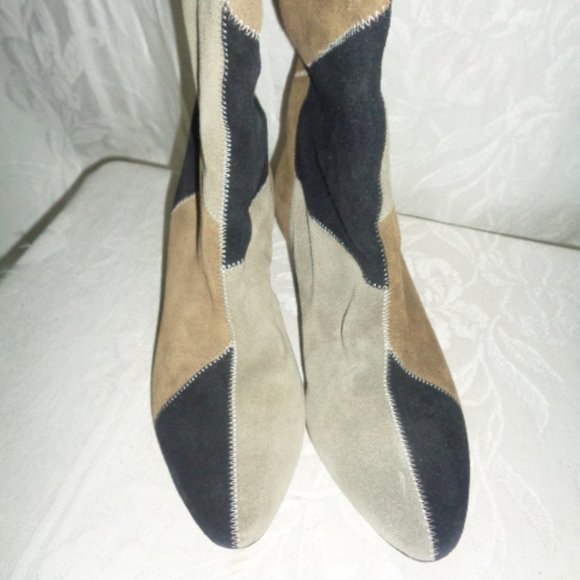 ISABEL MARANT ETOILE Patchwork Boots 38 7.5 $715 - Picture 4 of 7